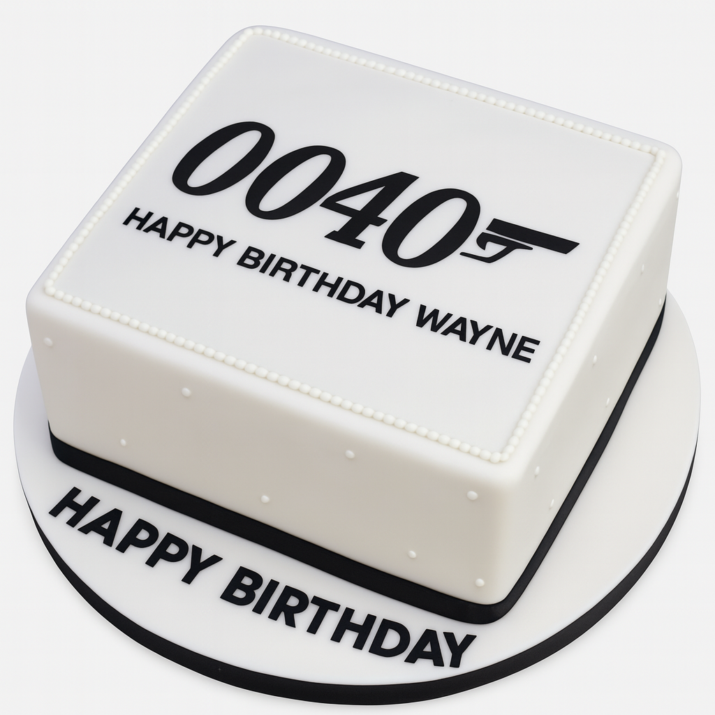 007 Birthday Cake For Boys