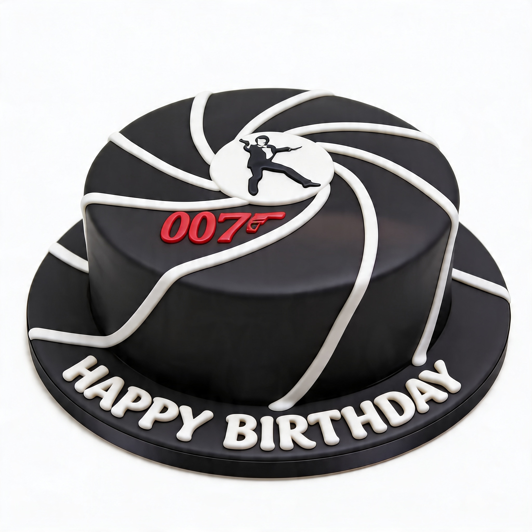 James Bond 007 Theme Birthday Cake