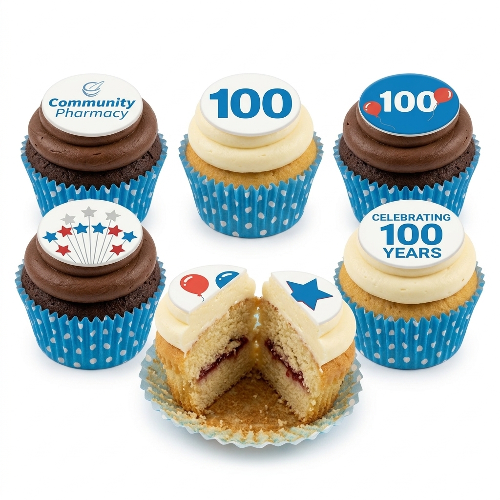 100th Birthday Celebration Cupcakes