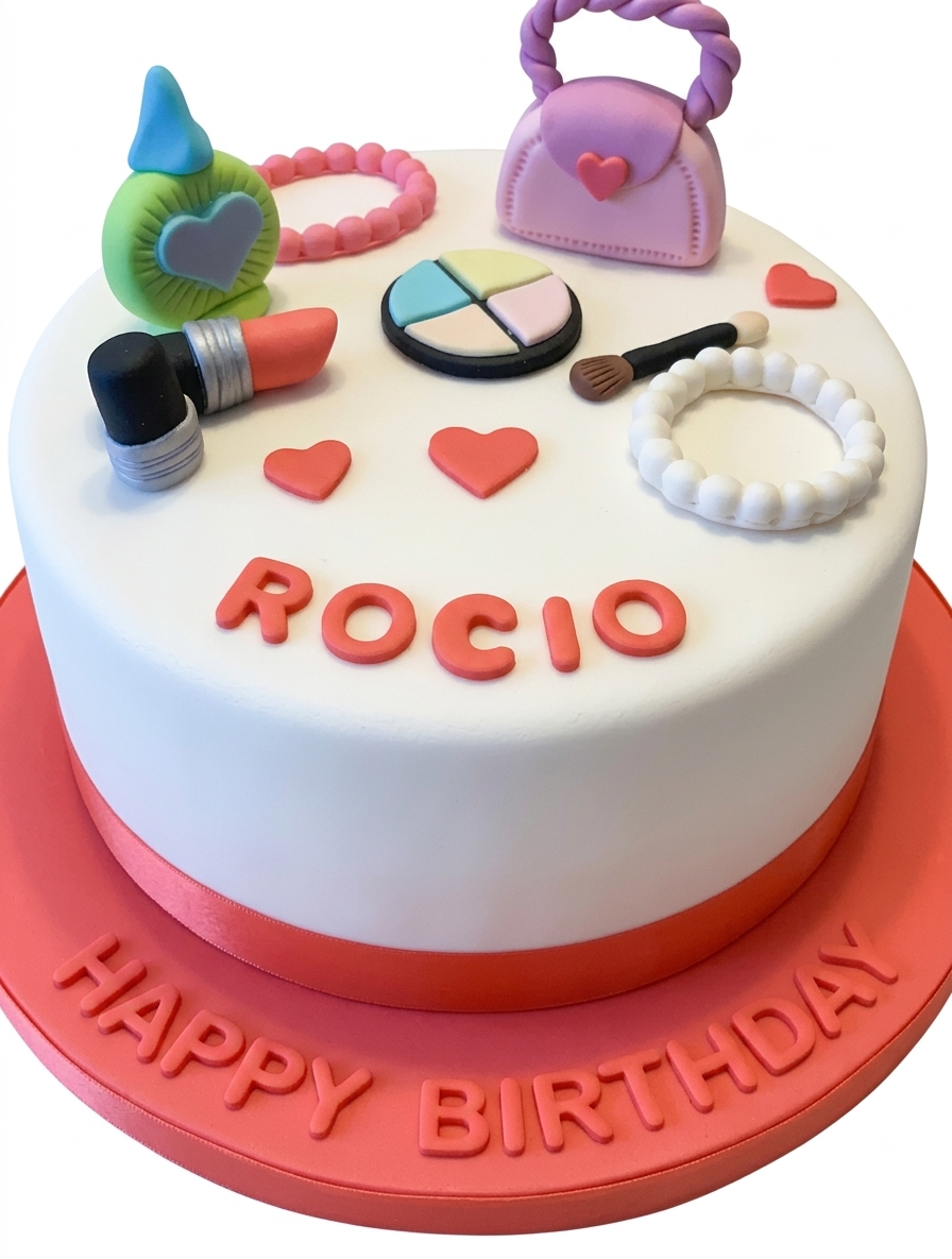 Glamorous Make Up Birthday Cake for Her