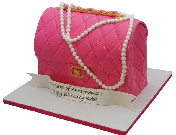 Pink Chanel Bag Cake