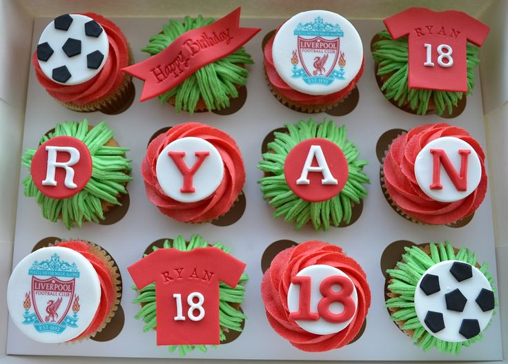Liverpool Football Cupcakes