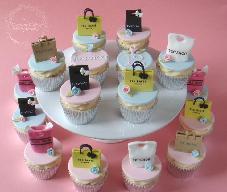 Shopping Themed Cupcakes