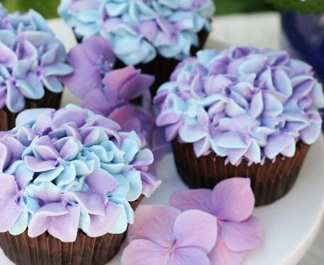 Flower Themed Cupcakes