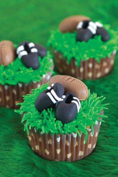 Football Theme Cupcakes