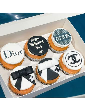 Dior Themed Cupcakes
