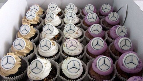 Mercedes Themed Cupcakes