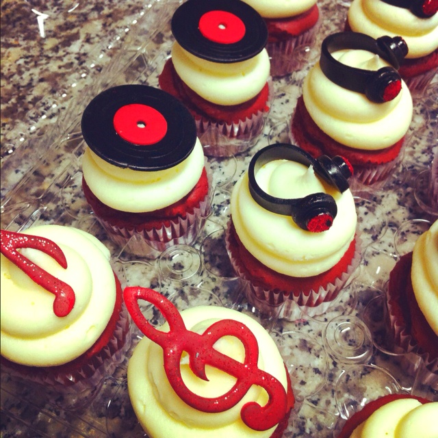DJ Themed Cupcakes