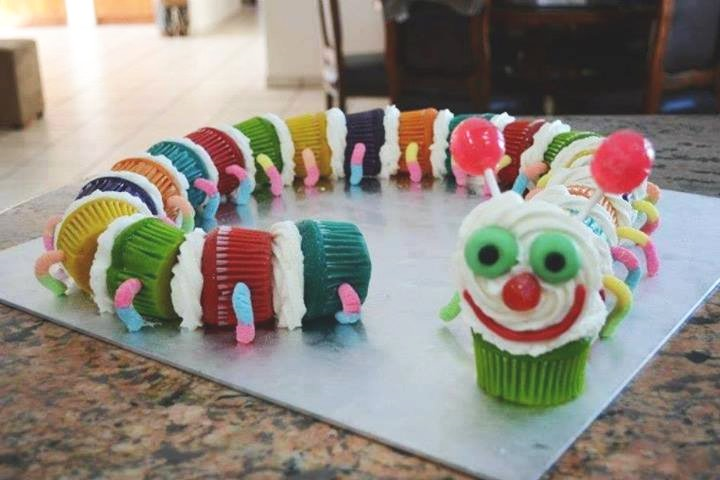 Caterpillar Cupcakes