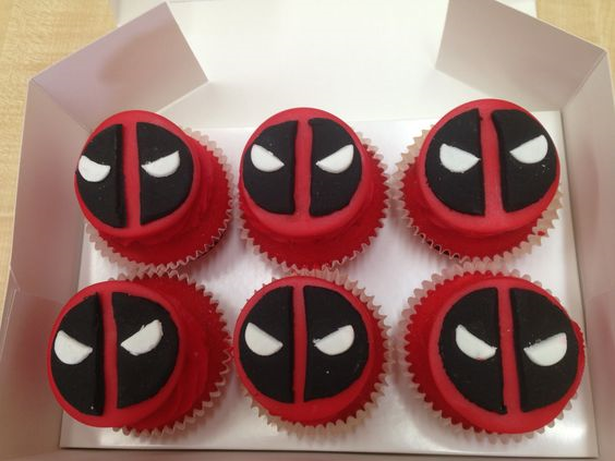 Deadpool Cupcakes