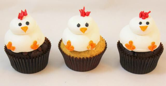 Chicken Themed  Cupcakes