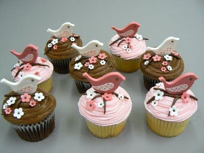 Bird  Themed Cupcakes