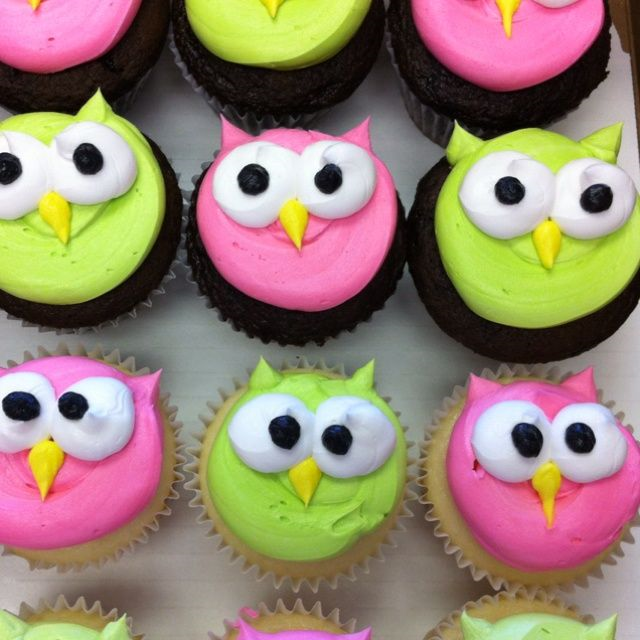 Owl Themed Cupcakes