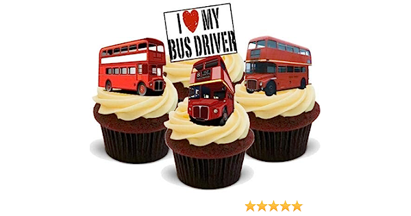 Red Bus Cupcakes