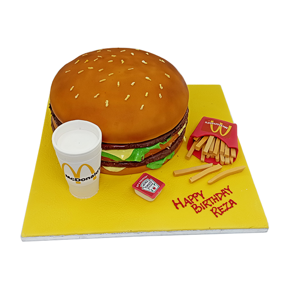 McDonald's Birthday Cake in 3D