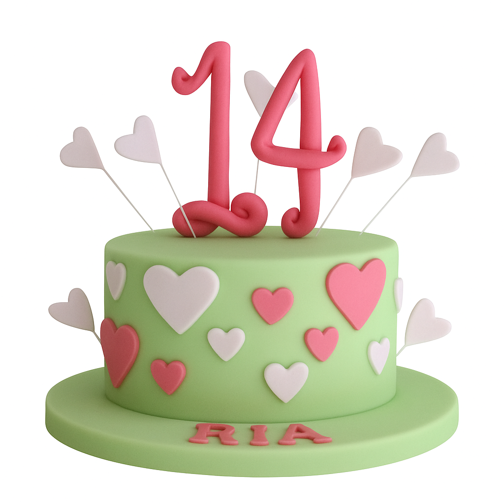 14th Birthday Cake For Girls