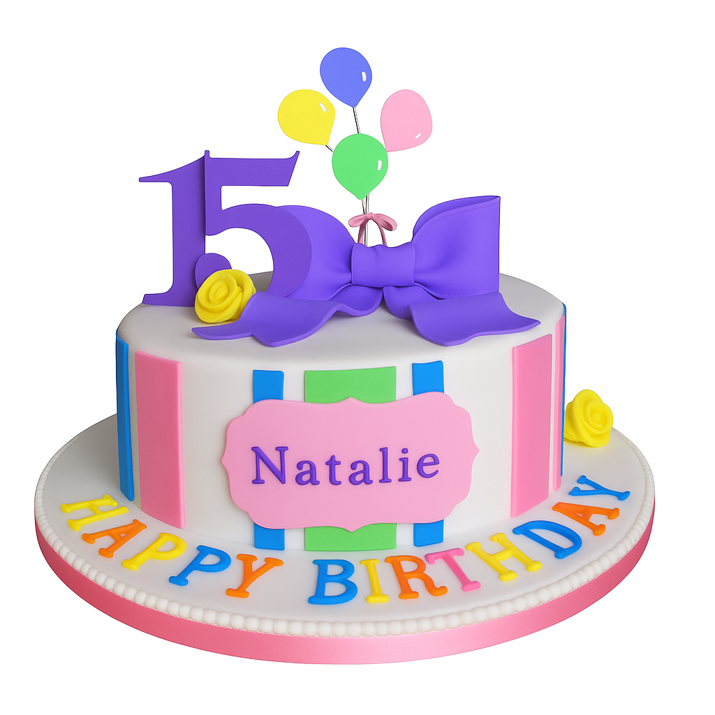 15th Birthday Cake For Girls