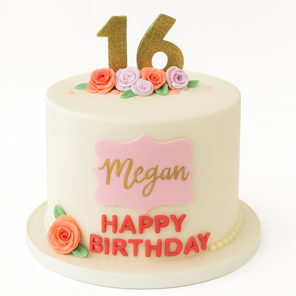 16th Birthday Cake for Girls