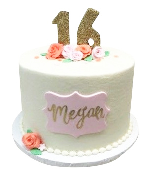 16th Birthday Cake for Girls
