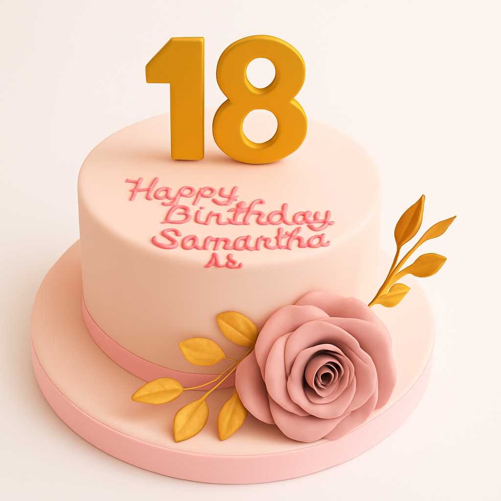 18th Birthday Cake for Her