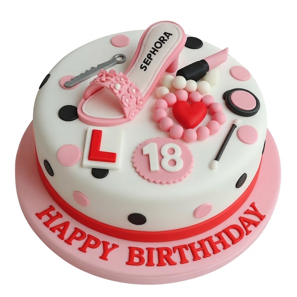 High Heel Fashion Birthday Cake for Her