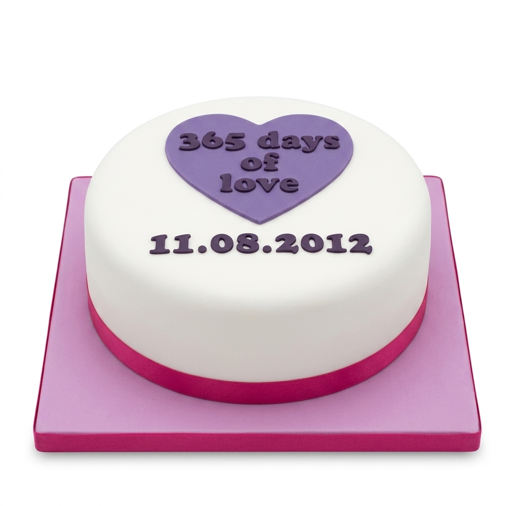 365 Days of Love Anniversary Cake