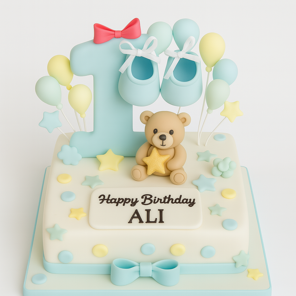 1st Birthday Cake For Boys