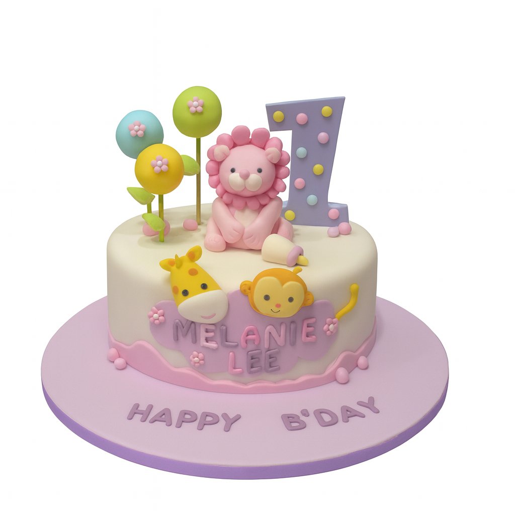 1st Birthday Cake for Girls