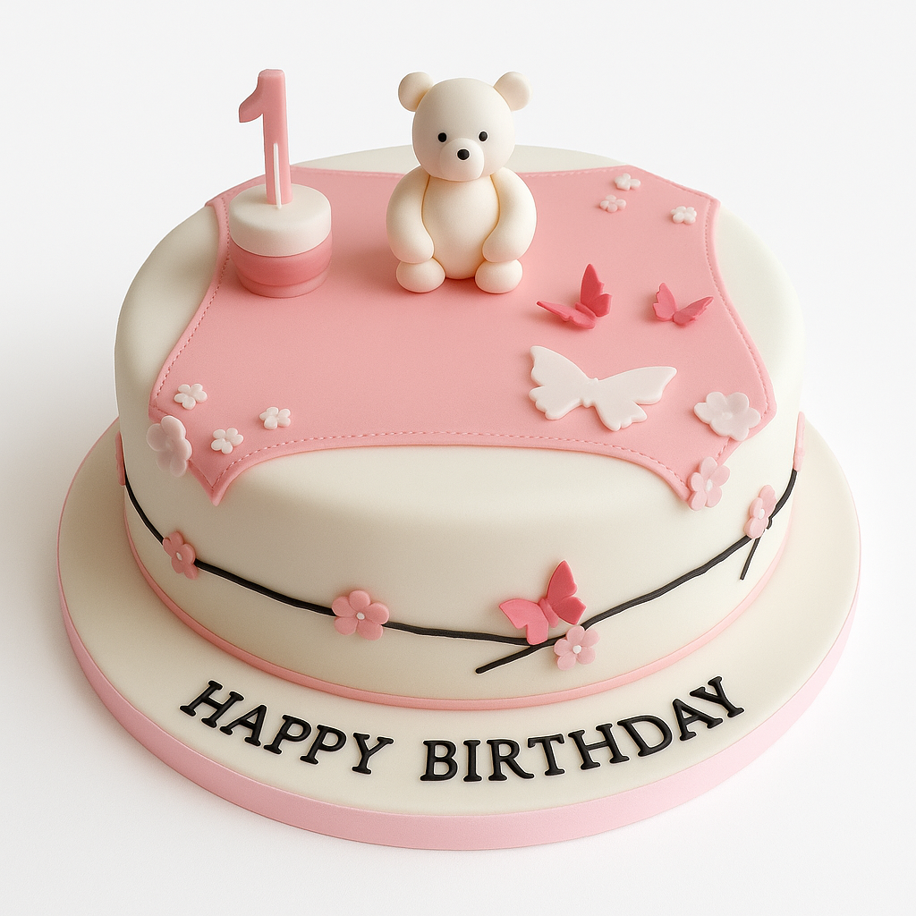 1st Birthday Cake for Girls