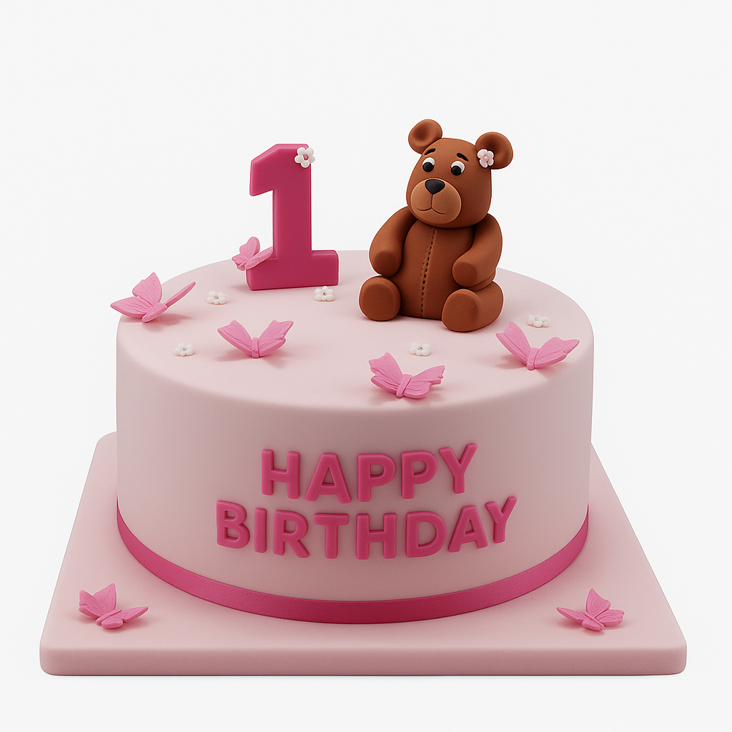 1st birthday cake for girls