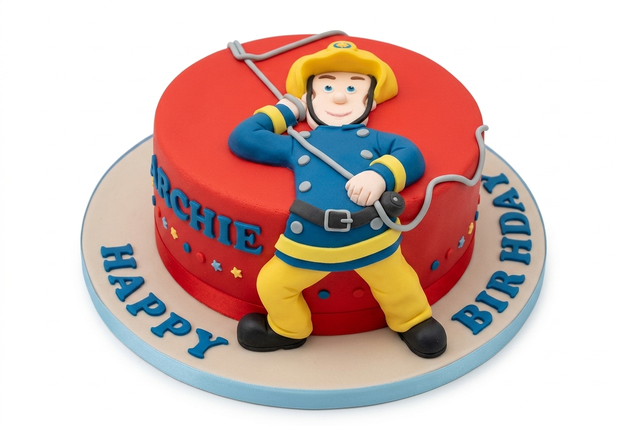 Fireman Birthday Cake