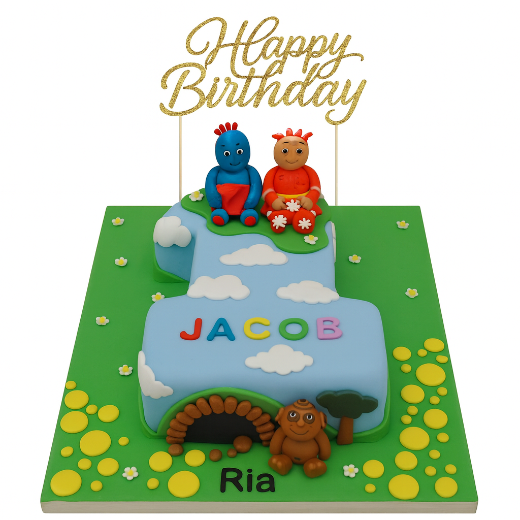 1st Birthday In The Night Garden Cake