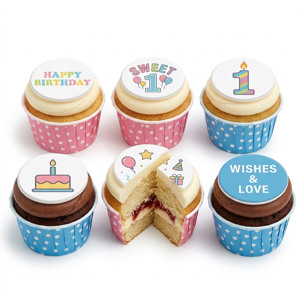1st Birthday Celebration Cupcakes