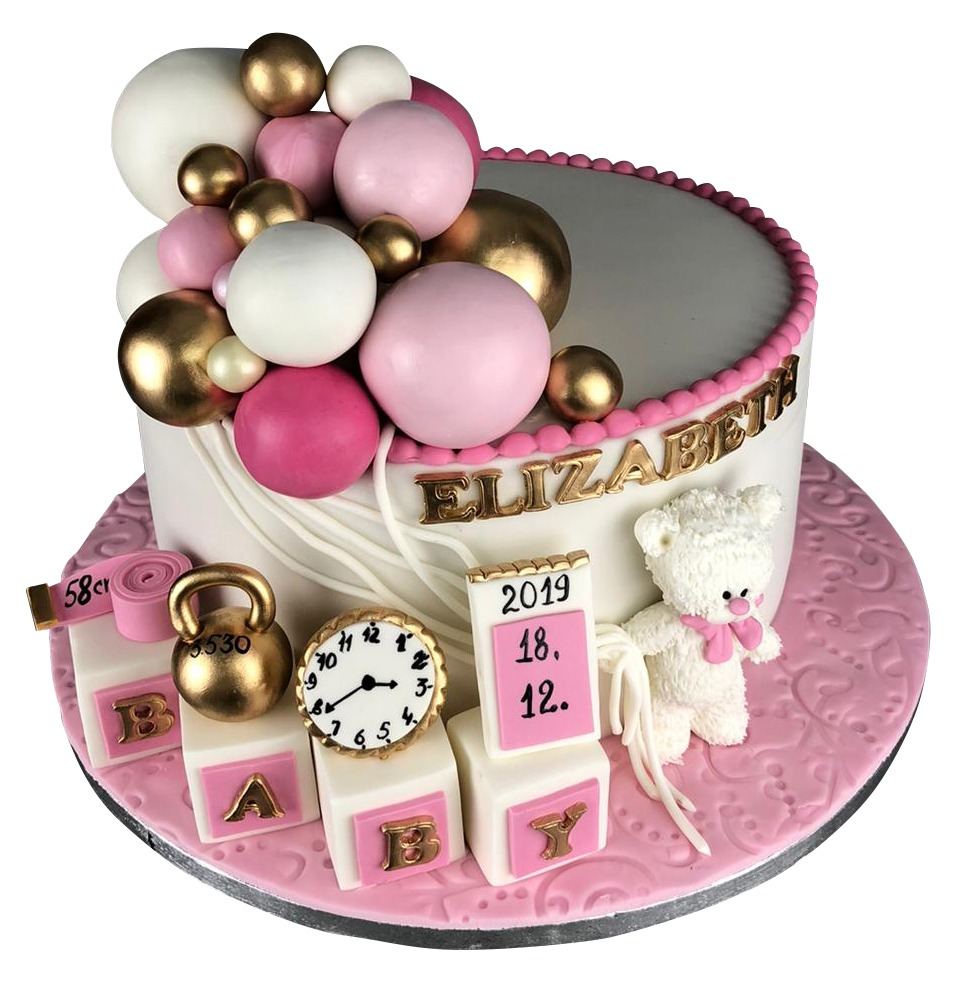 1st Happy Birthday Cake For Girls
