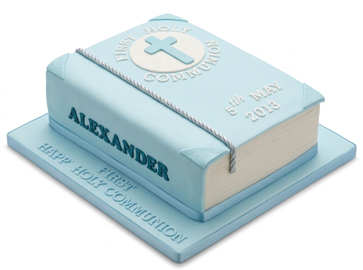 Holy Communion Book Cake for Boys