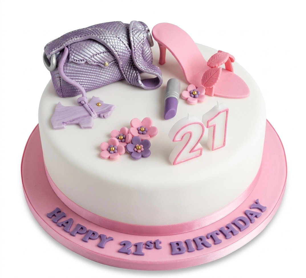 Fashion & Glamour Ladies Birthday Cake