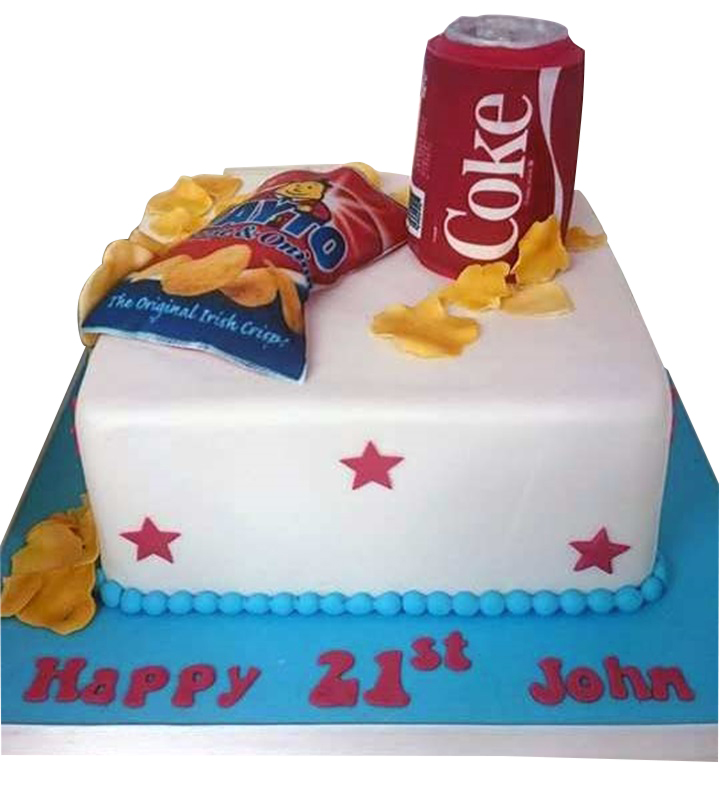 21st Happy Birthday Cake For boys