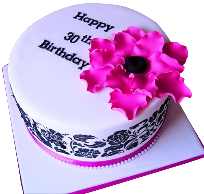 Gorgeous 30th Birthday cake. Purple... - Dee'licious Cakes | Facebook