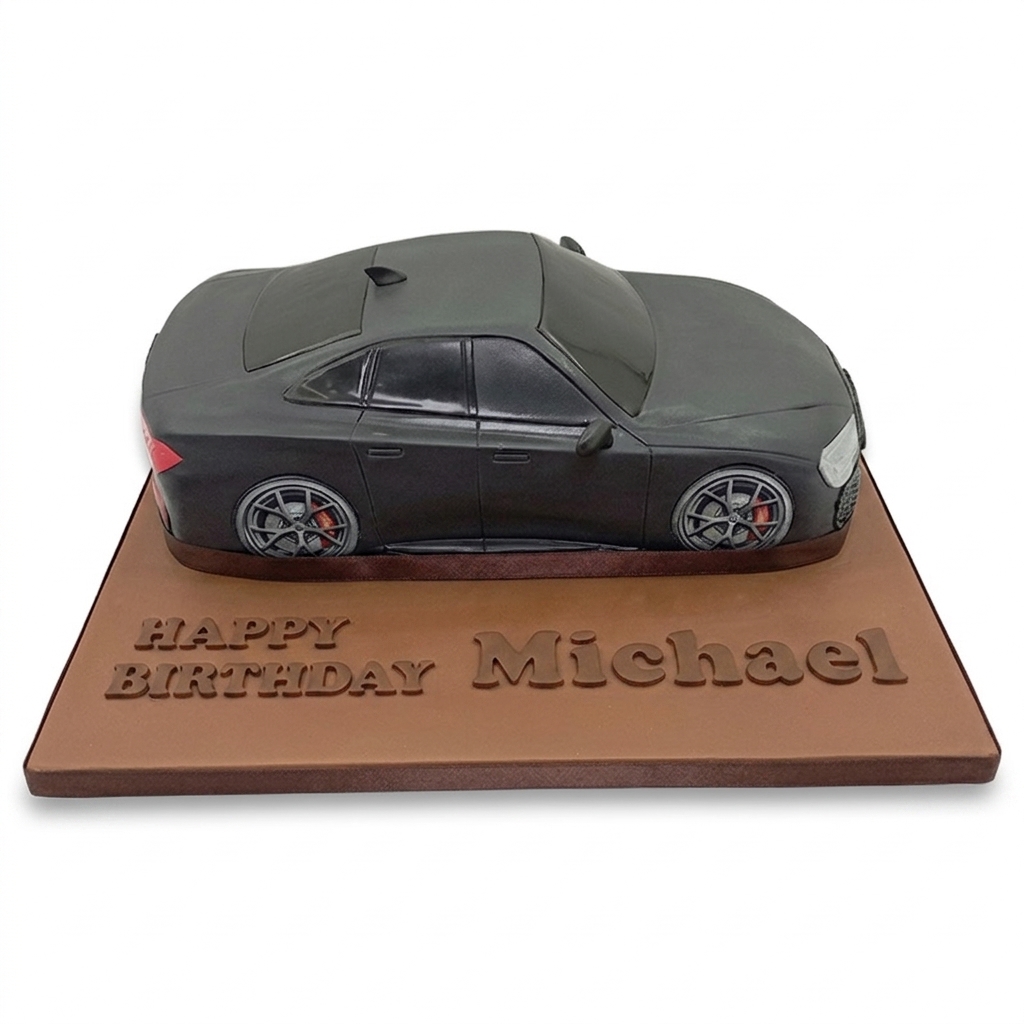 3D Car Birthday Cake | Custom Name Option