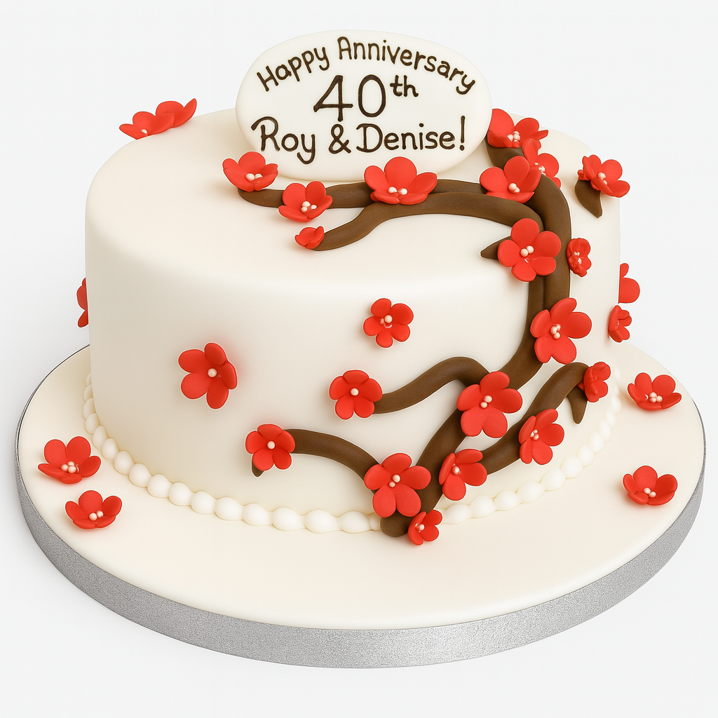 40th Anniversary Cake