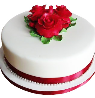 Rose Layered Birthday Cake