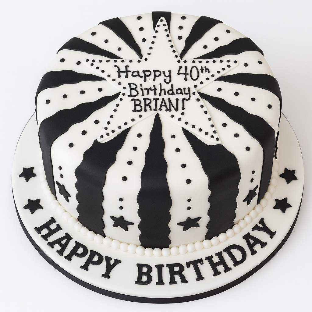 40th Birthday Cake for Him