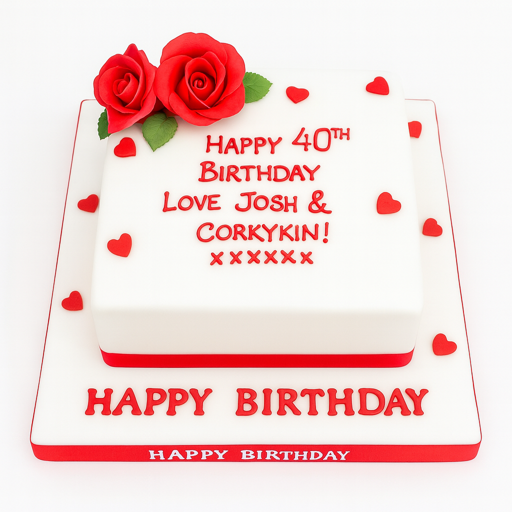  40th Birthday Cake For Ladies
