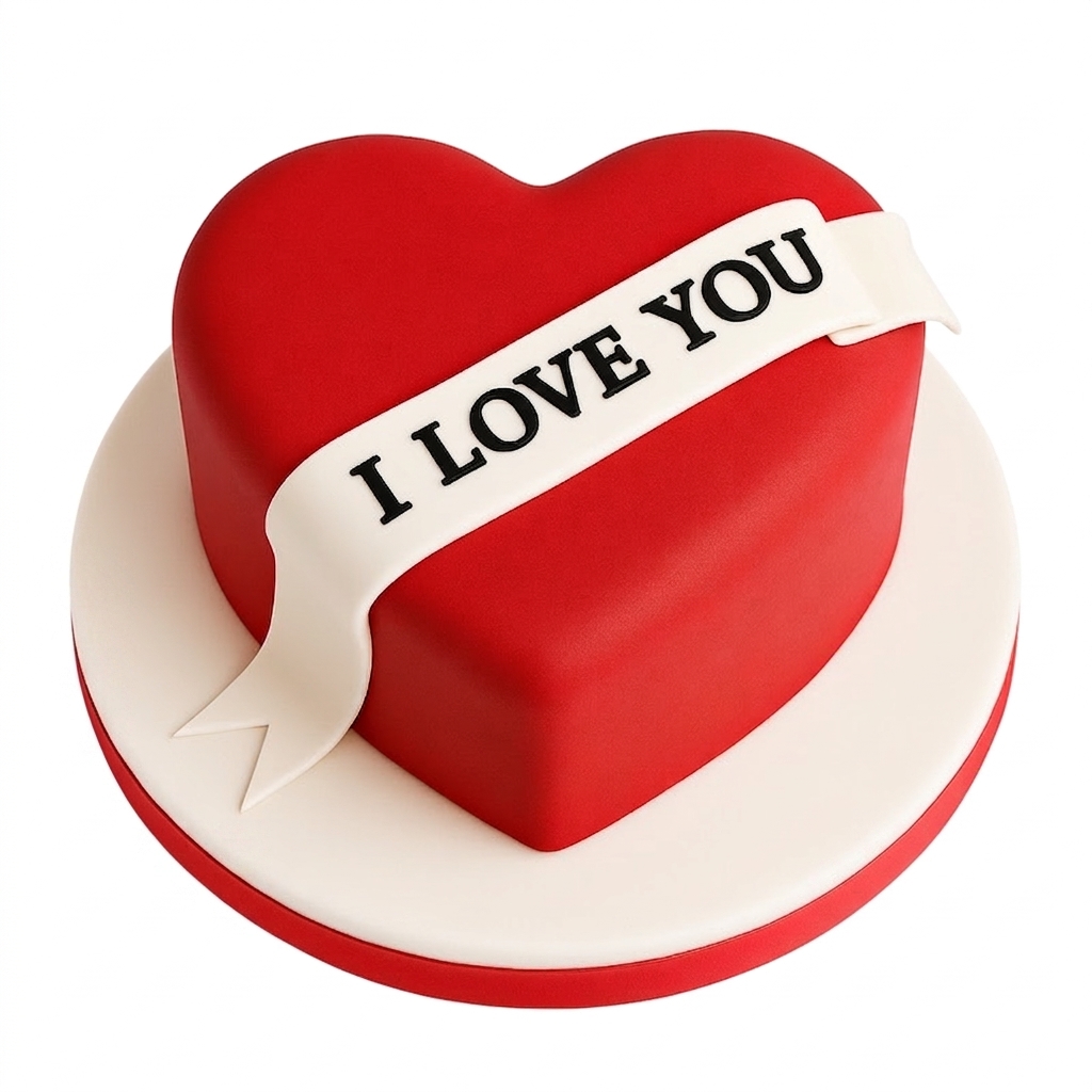 I Love You Heart Cake