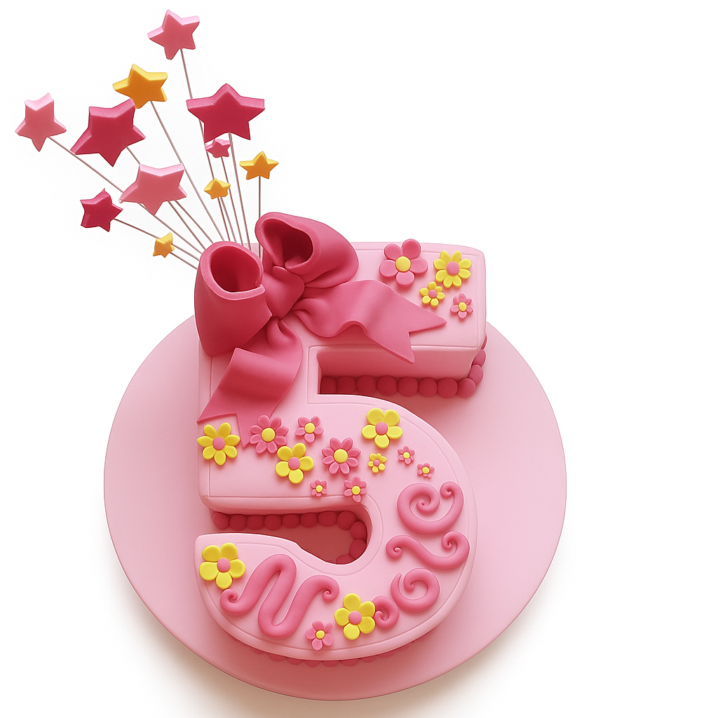 5th Birthday Cake for Girls