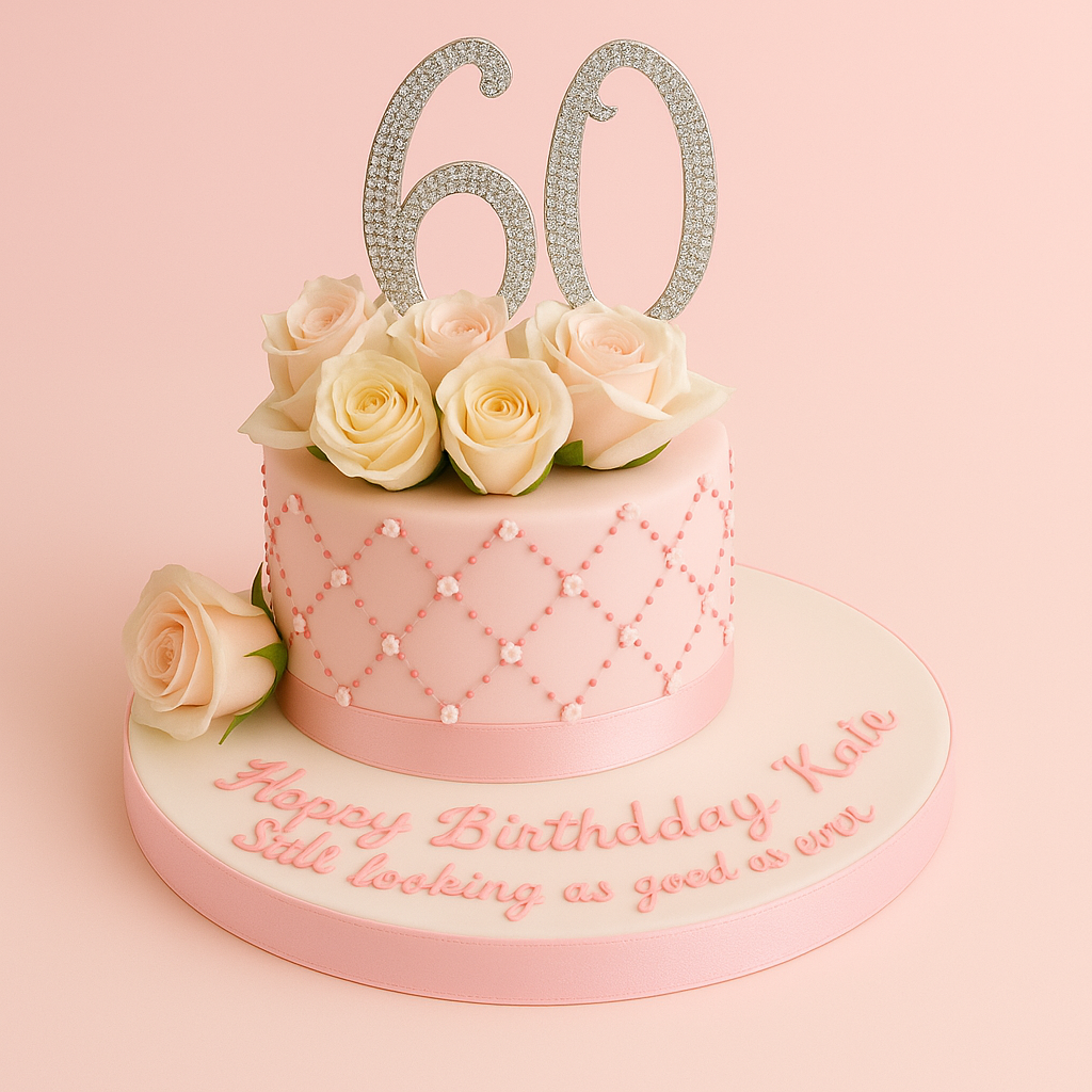 60th Birthday Cake for a Lady 