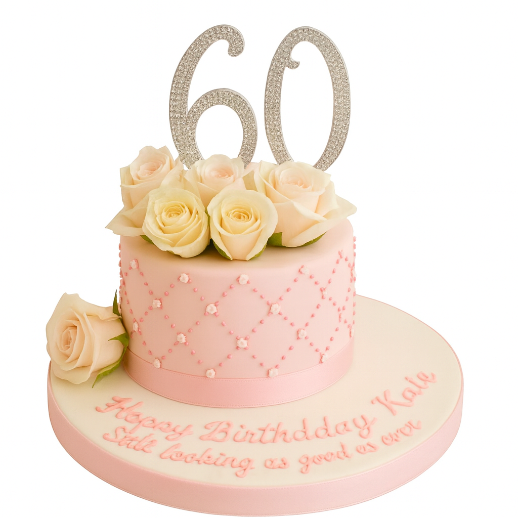 60th Birthday Cake for a Lady 