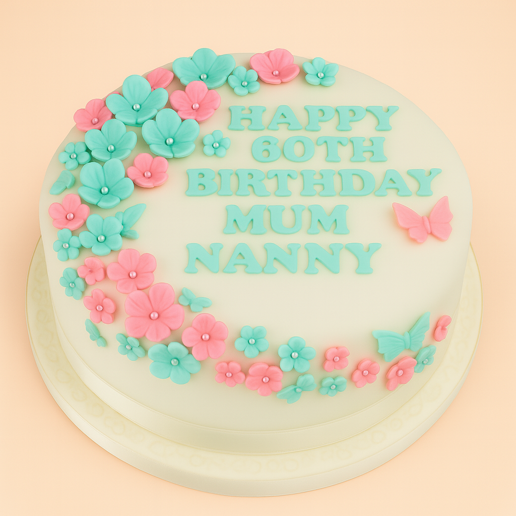60th Birthday Cake For Woman