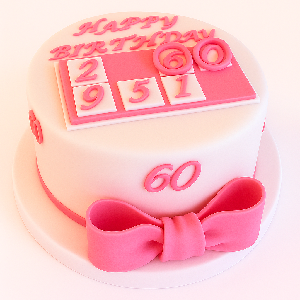 60th Birthday Cake For Women