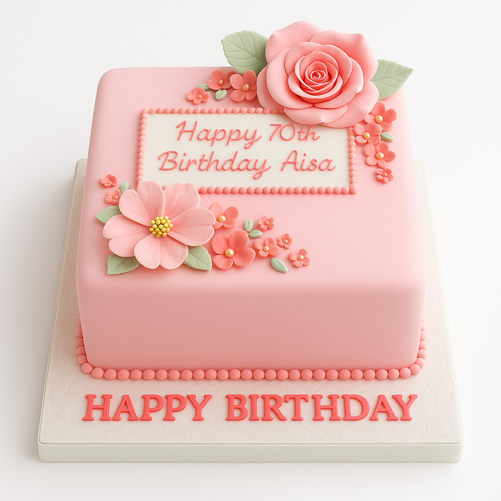 70th Birthday Cake 